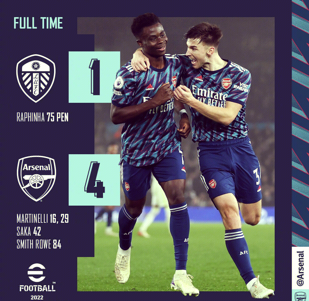 关于阿森纳客场大胜西汉姆联，扭转连败局面的信息